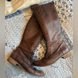 Italian Charles David genuine leather boots